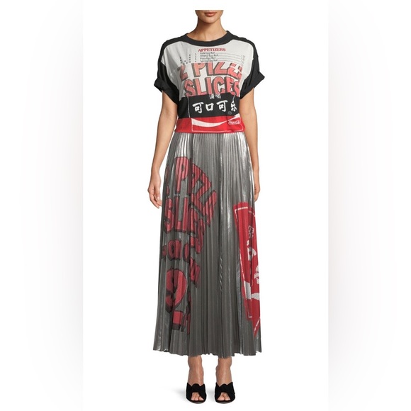 Marc Jacobs Mixed Cola-Pizza Short-Sleeve Cotton T-Shirt, NWT - Picture 3 of 11